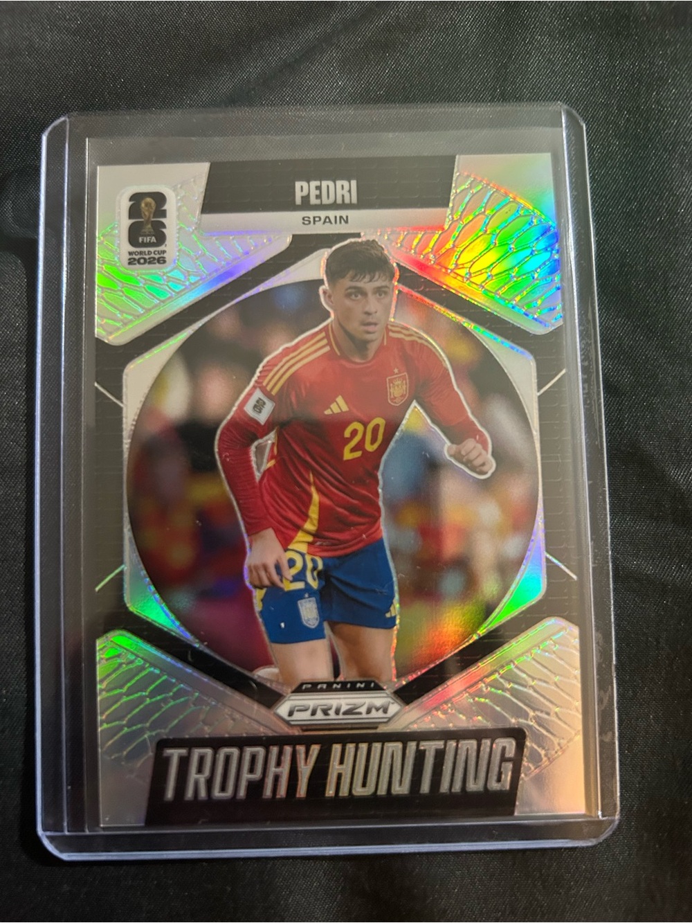 Panini Trophy Hunting Soccer Card - Red/Blue - Pedri (Spain)